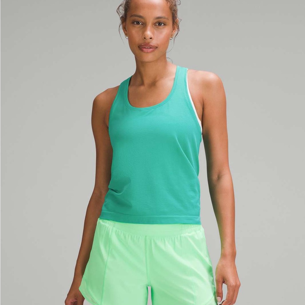 lululemon athletica swiftly race length tank Kelly Green